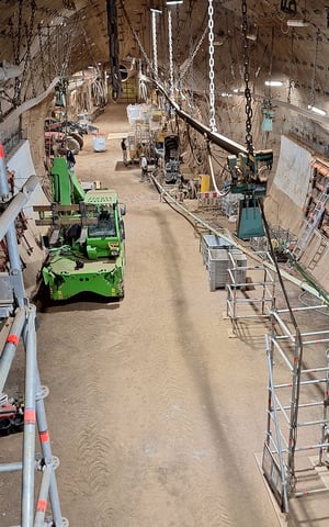 Schacht Konrad 2 - concrete batching plant and pipeline